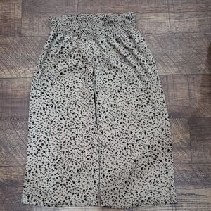 Women's Floral Print Wide Leg Pant Size 3X Coastal Grandma Work Office Wear